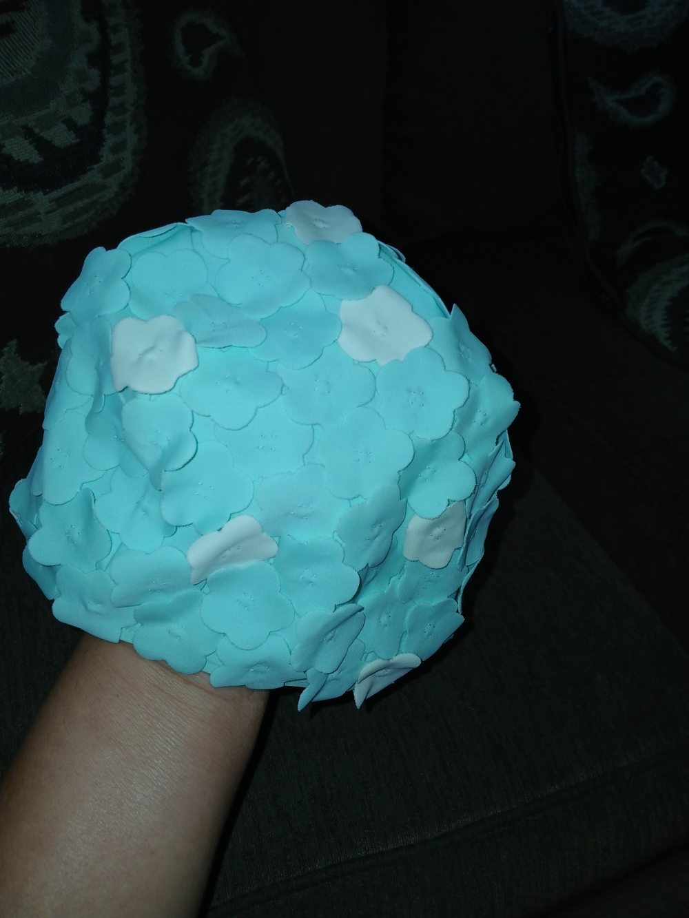 Circo Toddler Aqua Swim/Shower Cap with Floral Dots